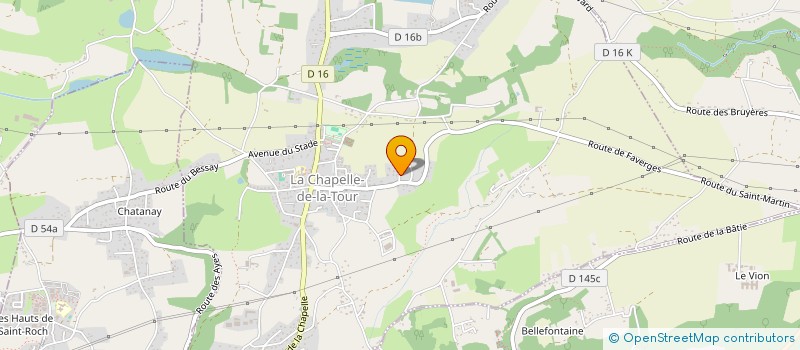 localisation de l'entreprise SCI J.S.B  SAINT-CLAIR-DE-LA-TOUR