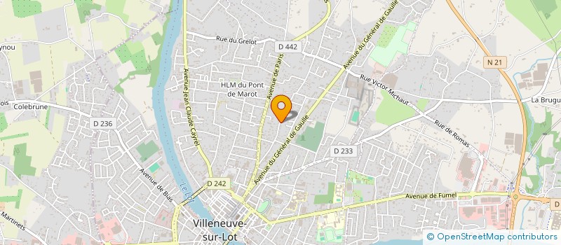 localisation de l'entreprise SCI J.S.C.I  VILLENEUVE-SUR-LOT