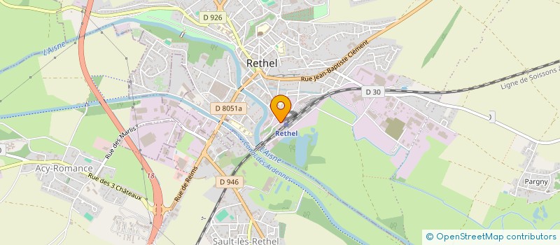 localisation de l'entreprise SCI J.S.E.B  RETHEL