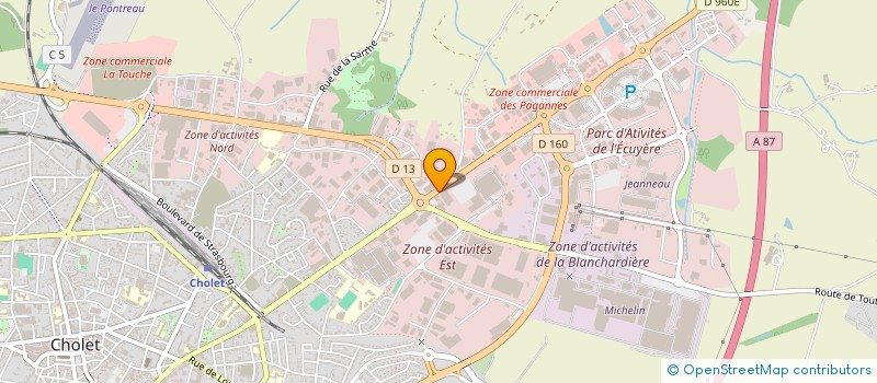 localisation de l'entreprise SCI J.S. FREMONDIERE à CHOLET