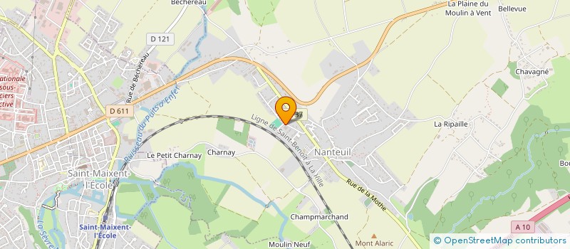 localisation de l'entreprise SCI J.S.G  NANTEUIL