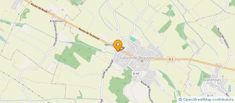 localisation de l'entreprise SCI J'S HOUSE  LABASTIDE-BEAUVOIR