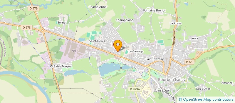 localisation de l'entreprise SCI J.S.L.C.  BOURBON-LANCY