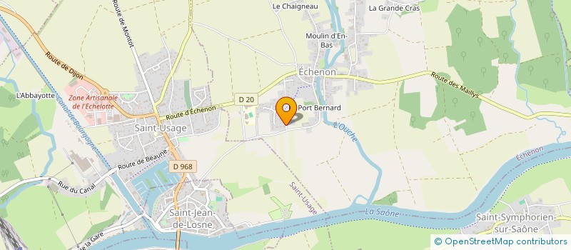 localisation de l'entreprise SCI J.S.M.  ECHENON