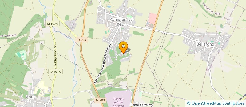 localisation de l'entreprise SCI J.S.P.  ASNIERES-LES-DIJON