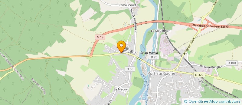 localisation de l'entreprise SCI J.S.P  PORT-SUR-SAONE