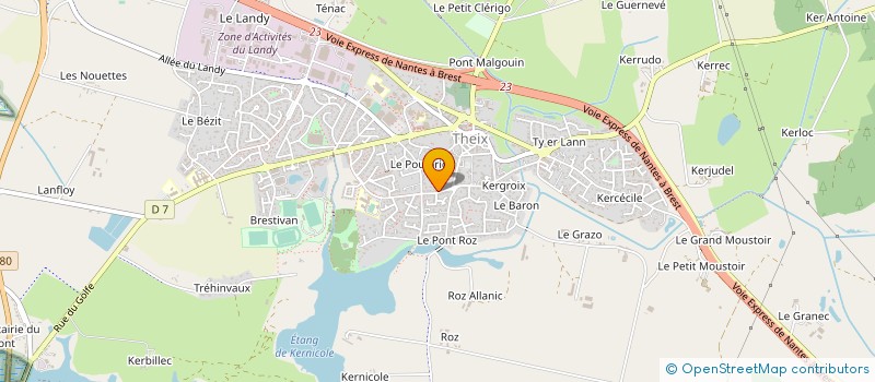 localisation de l'entreprise SCI J.S.P.H.  SURZUR