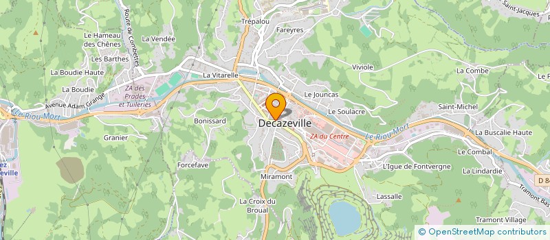 localisation de l'entreprise SCI J.S.S.IMMO  DECAZEVILLE