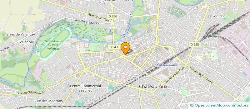 localisation de l'entreprise SCI J.SYLFRANNE  CHATEAUROUX