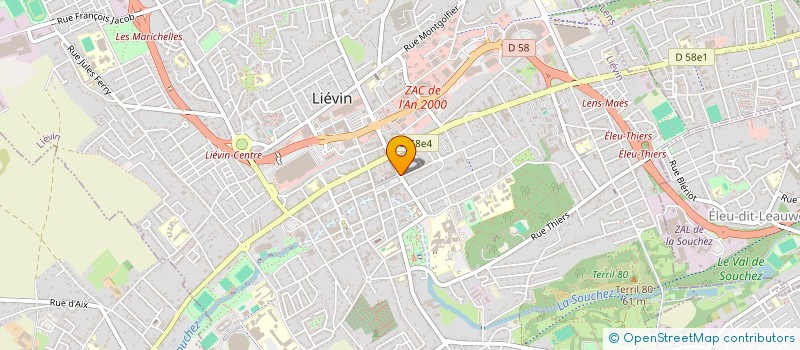 localisation de l'entreprise SCI J.T 2  LIEVIN