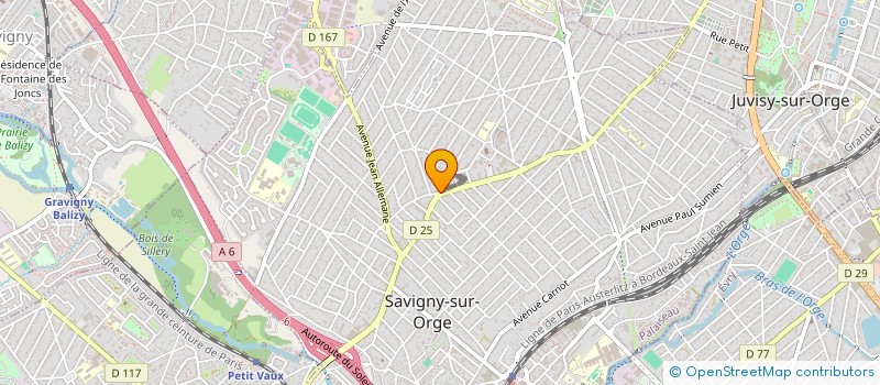 localisation de l'entreprise SCI J.T à SAVIGNY-SUR-ORGE