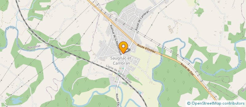 localisation de l'entreprise SCI J.T.C  SAUGNAC-ET-CAMBRAN