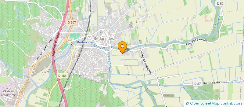 localisation de l'entreprise SCI J.T.M.G  BEDARRIDES