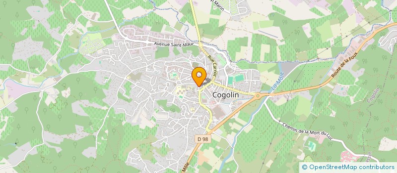 localisation de l'entreprise SCI J.T.T à COGOLIN