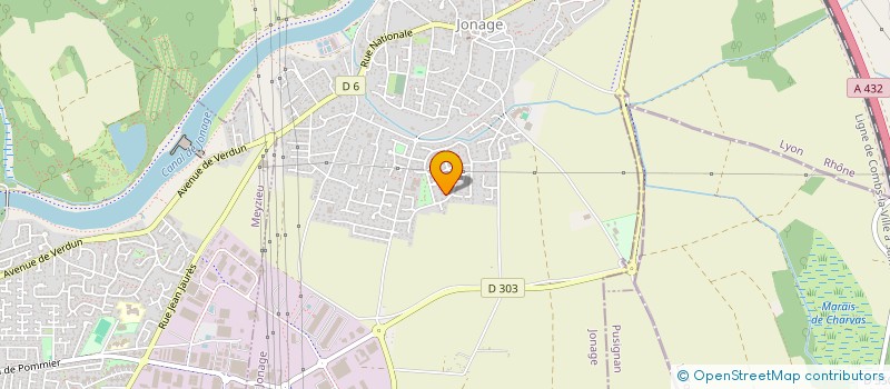 localisation de l'entreprise SCI J.T.V  PUSIGNAN