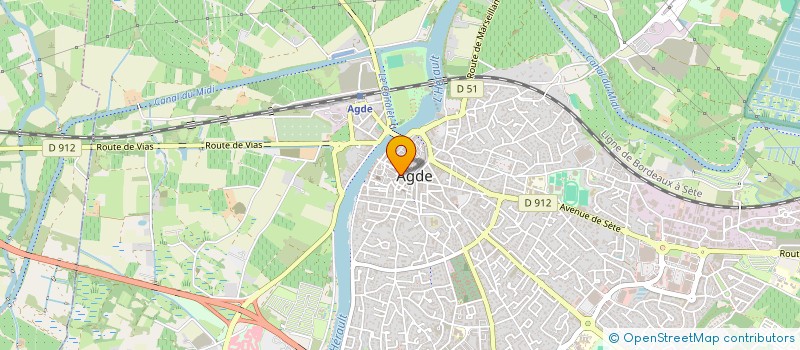 localisation de l'entreprise SCI J.V à AGDE
