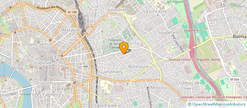localisation de l'entreprise SCI J.V à TOULOUSE