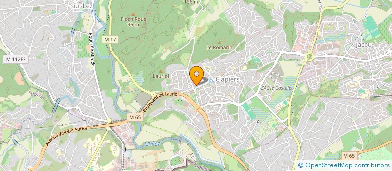 localisation de l'entreprise SCI J/V  CLAPIERS