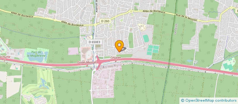 localisation de l'entreprise SCI J V F H  GUJAN-MESTRAS