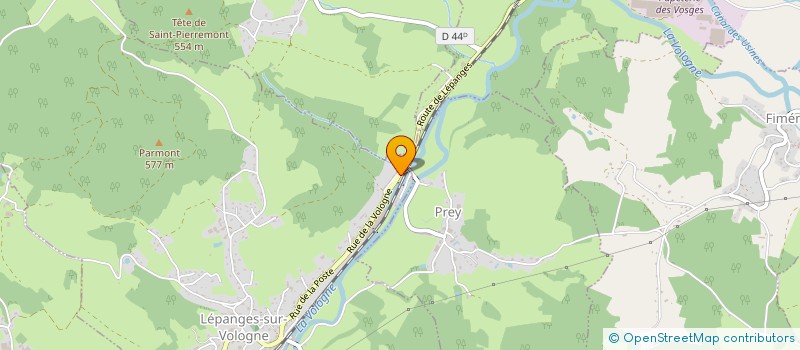 localisation de l'entreprise SCI J.V. JULES  LEPANGES-SUR-VOLOGNE