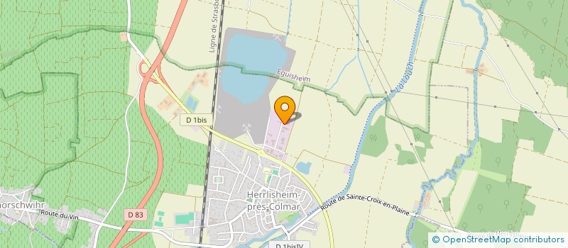 localisation de l'entreprise SCI J.V.L.  HERRLISHEIM-PRES-COLMAR