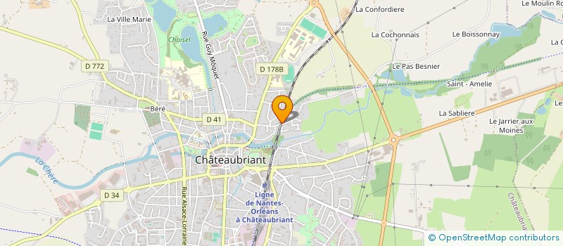 localisation de l'entreprise SCI J.V.M.B.  CHATEAUBRIANT