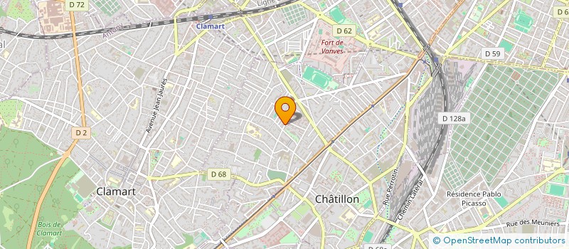 localisation de l'entreprise SCI J.V.S IMMOBILIERE  CHATILLON