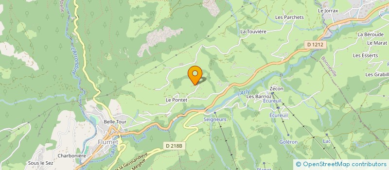 localisation de l'entreprise SCI J VERMELEUN  FLUMET