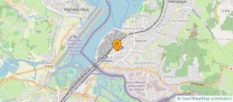 localisation de l'entreprise SCI J.X.D.  HENDAYE