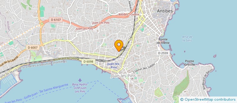 localisation de l'entreprise SCI J Y D à ANTIBES