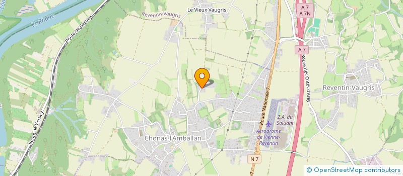 localisation de l'entreprise SCI J Y M  CHONAS-L'AMBALLAN