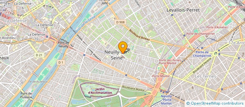 localisation de l'entreprise SCI J.Y.MONOD à NEUILLY-SUR-SEINE