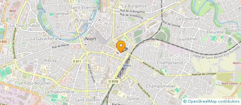 localisation de l'entreprise SCI J.Y.P. à NIORT