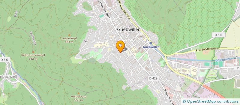 localisation de l'entreprise SCI J2 FPLC  GUEBWILLER