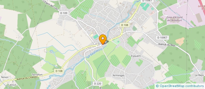 localisation de l'entreprise SCI J2AB  LA BREDE