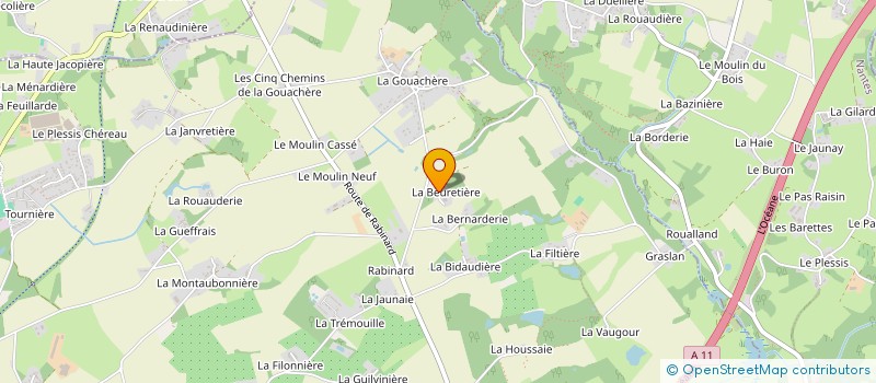 localisation de l'entreprise SCI J2B  CARQUEFOU