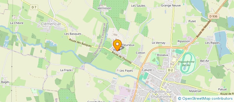 localisation de l'entreprise SCI J2BP  CHATILLON-SUR-CHALARONNE