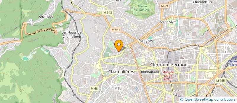 localisation de l'entreprise SCI J2C  CHAMALIERES