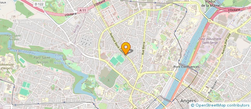 localisation de l'entreprise SCI J2C à ANGERS