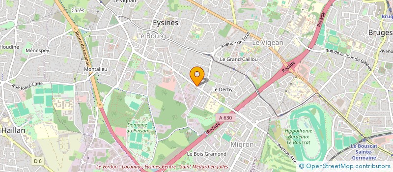 localisation de l'entreprise SCI J2C  EYSINES