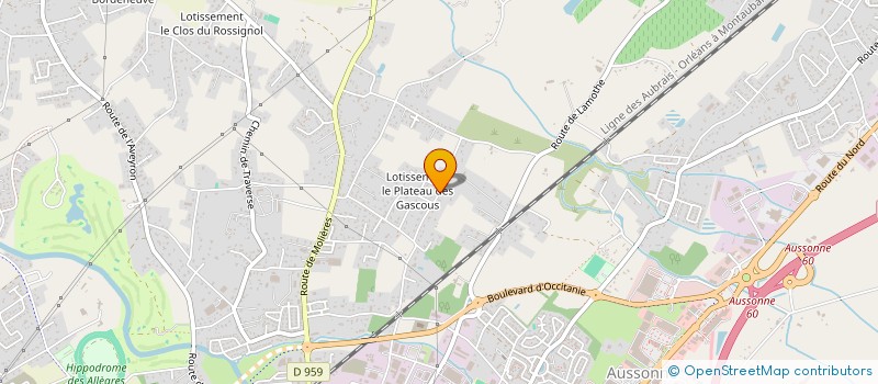 localisation de l'entreprise SCI J2CG  MONTAUBAN