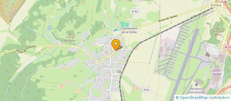 localisation de l'entreprise SCI J2F  OSSUN