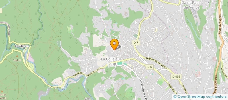 localisation de l'entreprise SCI J2FA  LA COLLE-SUR-LOUP