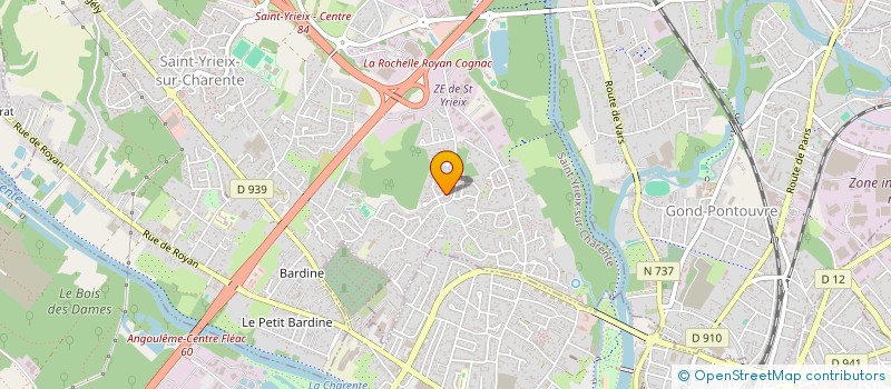localisation de l'entreprise SCI J2GD à SAINT-YRIEIX-SUR-CHARENTE