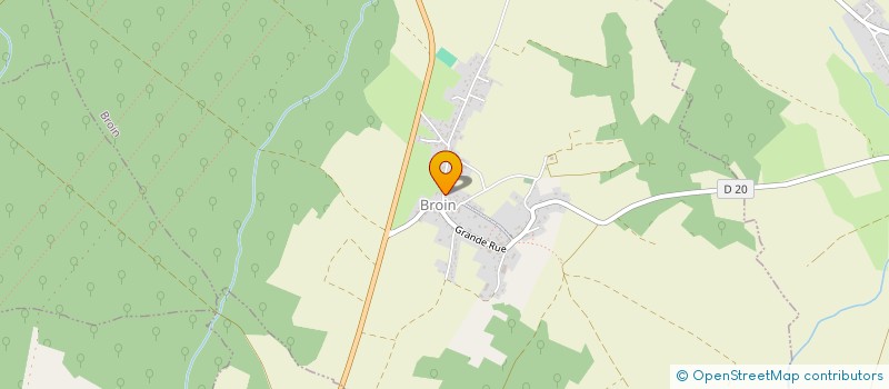 localisation de l'entreprise SCI J2H  BROIN