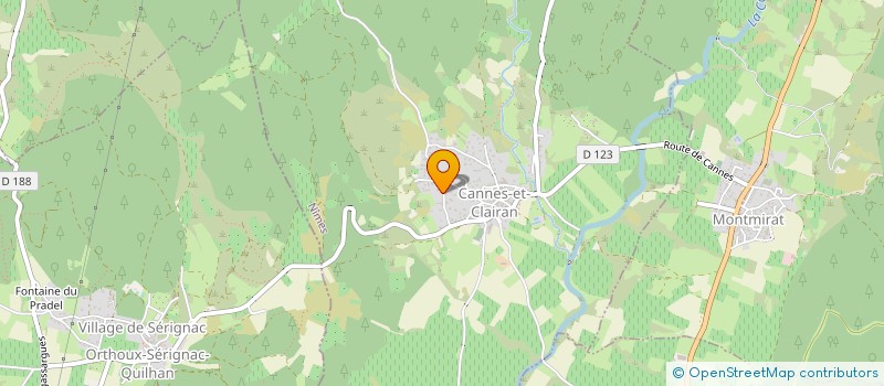 localisation de l'entreprise SCI J2I  CANNES-ET-CLAIRAN