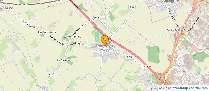 localisation de l'entreprise SCI J2JM  ENNETIERES-EN-WEPPES