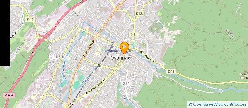 localisation de l'entreprise SCI J2M à OYONNAX