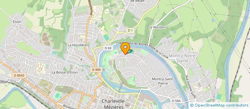 localisation de l'entreprise SCI J2M à CHARLEVILLE-MEZIERES