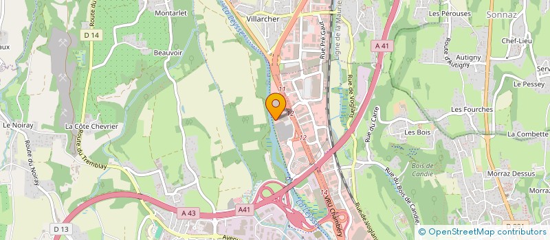 localisation de l'entreprise SCI J2M FONTAINE  LA MOTTE-SERVOLEX